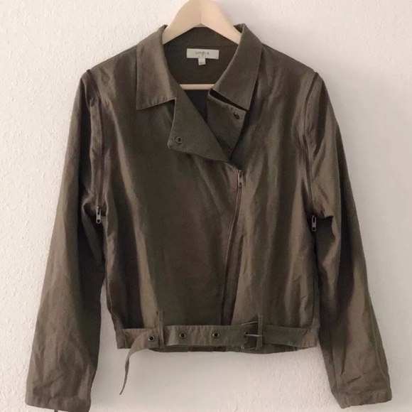 Umgee Jackets & Blazers - Umgee USA Army Green Zippered Jacket with Belt